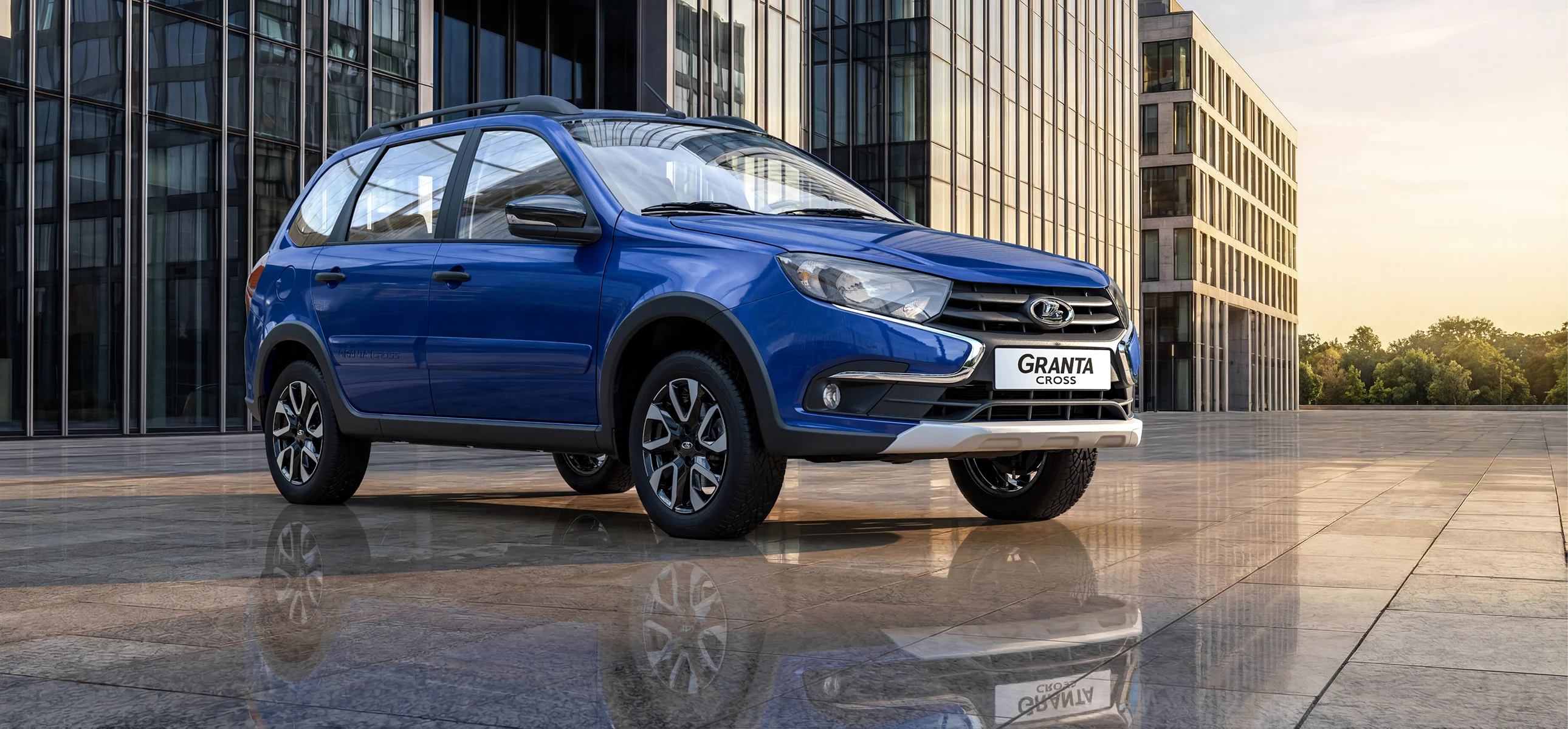 LADA Granta Cross вид спереди 3/4