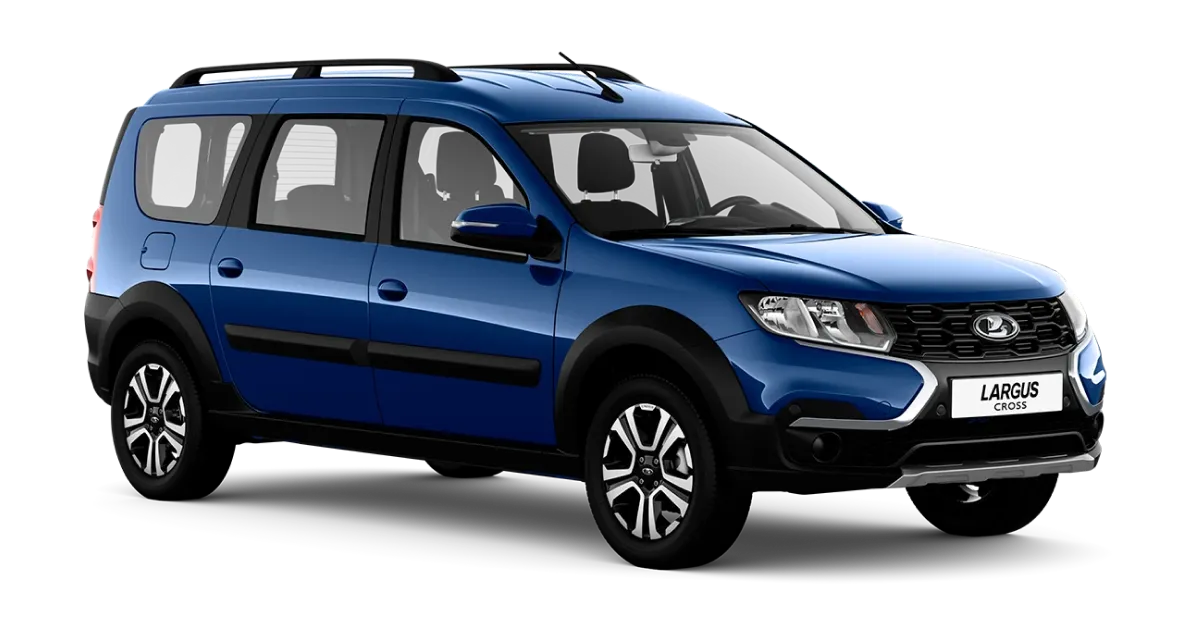 LADA Largus Cross тёмный кросс-универсал&nbsp;— студийный рендер